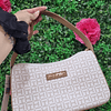 CARTERA DE HOMBRO TOMMY BEIGE CON CAFE