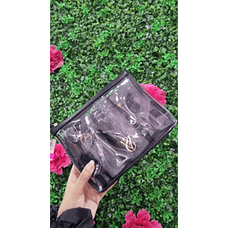 SET BOLSA DE VIAJE O LAVADO VS NEGRO