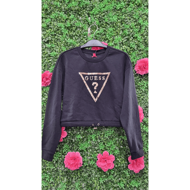 POLERON GUESS CON LETRAS DORADAS TALLA S