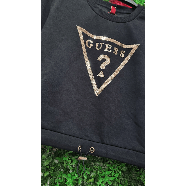 POLERON GUESS CON LETRAS DORADAS TALLA S