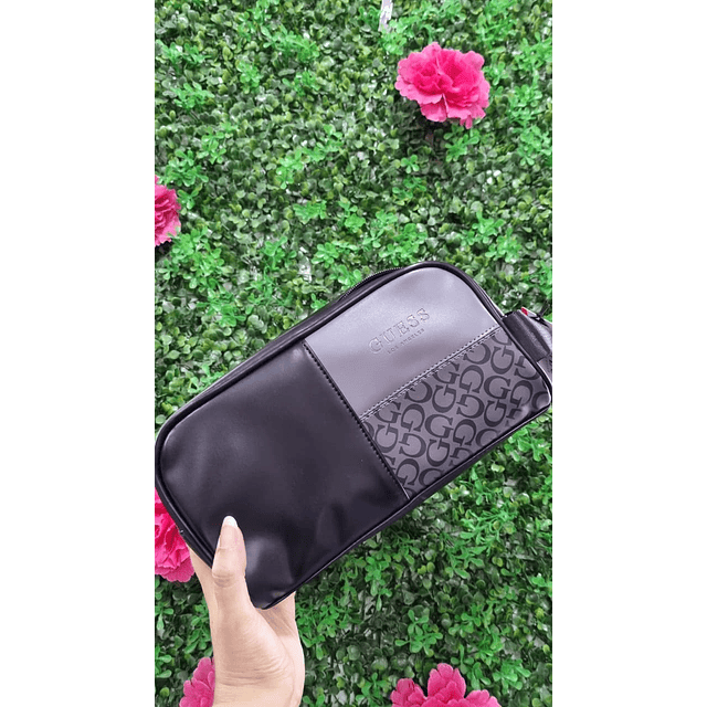 NECESSER HOMBRE GUESS NEGRO CON GRIS