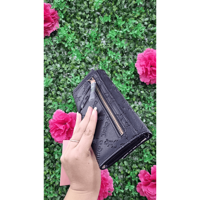 BILLETERA LAZO JUICY COUTURE NEGRA