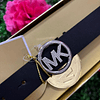 CINTURON MK NEGRO CON HEBILLA BRILLANTE Y CAJA TALLA L/XL
