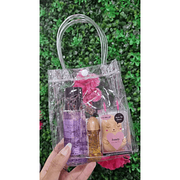 SET FRAGANCIA LOVE SPELL 75 ML + ESPONJA AMARILLA + BBW