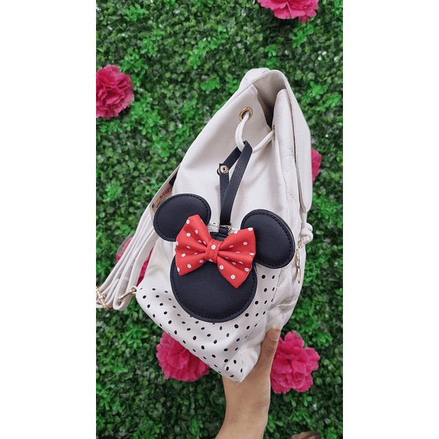 MOCHILA MINNIE BLANCA