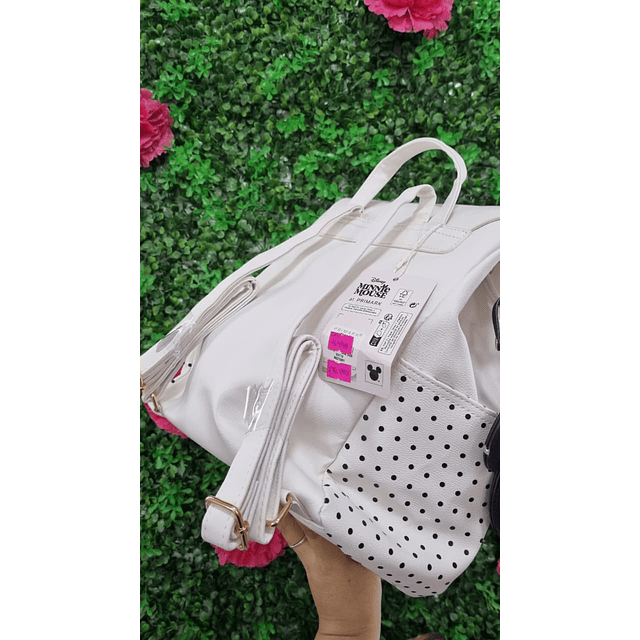 MOCHILA MINNIE BLANCA