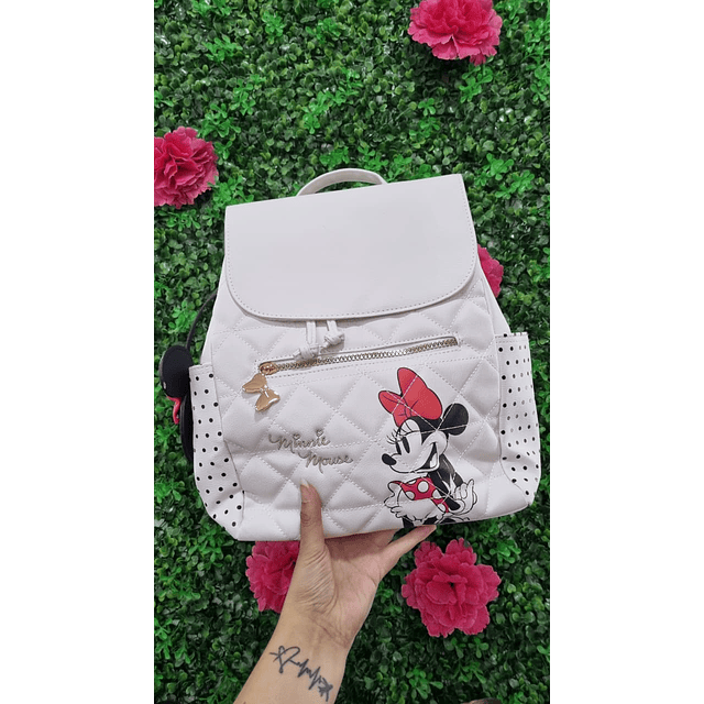 MOCHILA MINNIE BLANCA