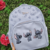 MOCHILA STITCH CELESTE (3 DIBUJOS STITCH)