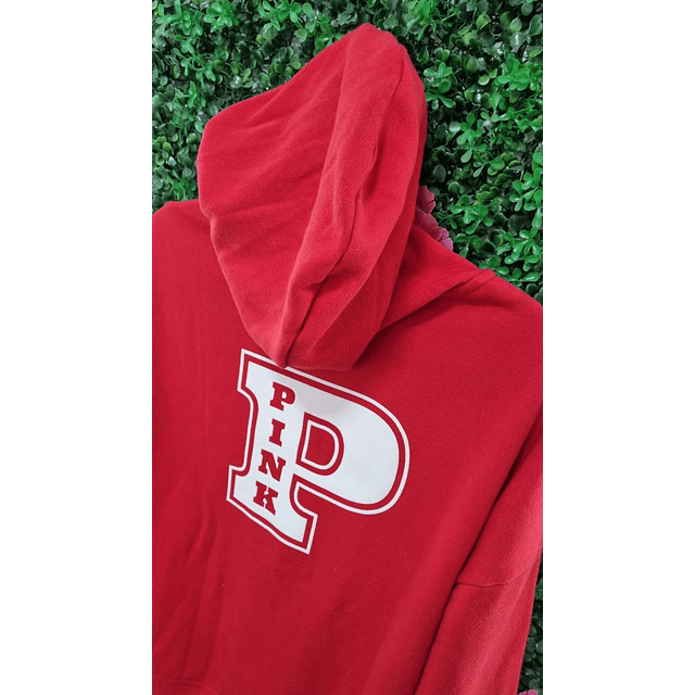 POLERON PINK ROJO TALLA S