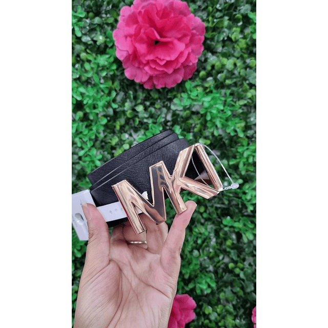 CINTURON MK REVERSIBLE HEBILLA GRANDE NEGRO CAFE