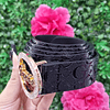 CINTURON GUESS TALLA S NEGRO CON BRILLLOS