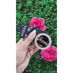 CINTURON GUESS TALLA M NEGRO CON BRILLOS