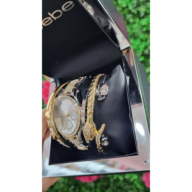 RELOJ BEBE DORADO CON PULCERA
