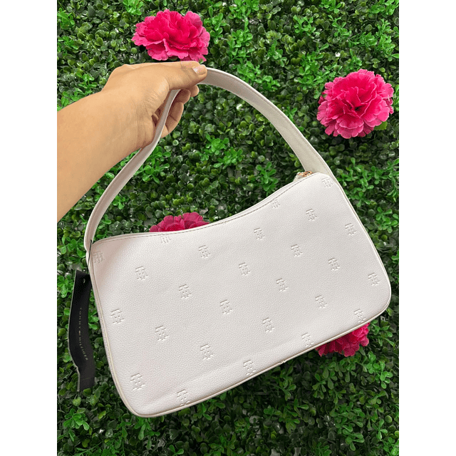 CARTERA TOMMY HILFIGER DE HOMBRO LUNA BLANCA