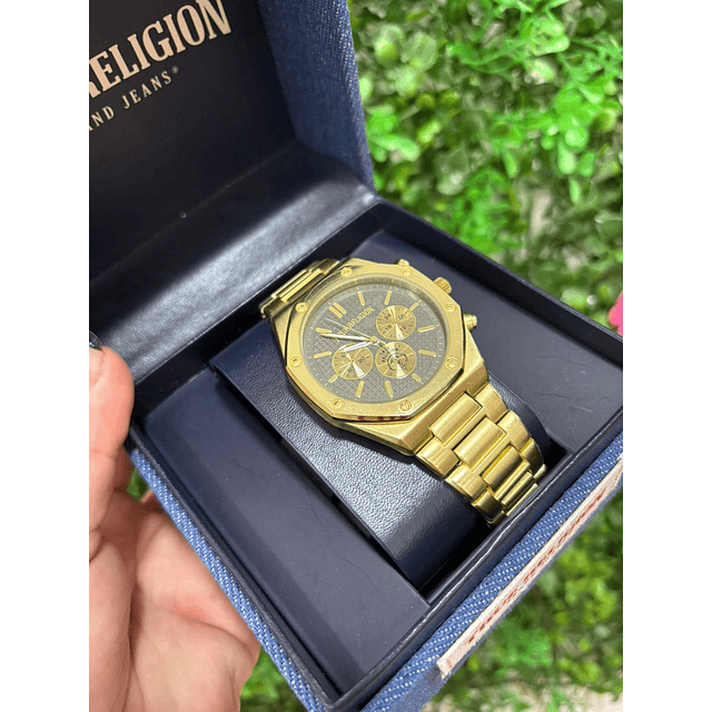RELOJ HOMBRE TRUE RELIGION - DORADO