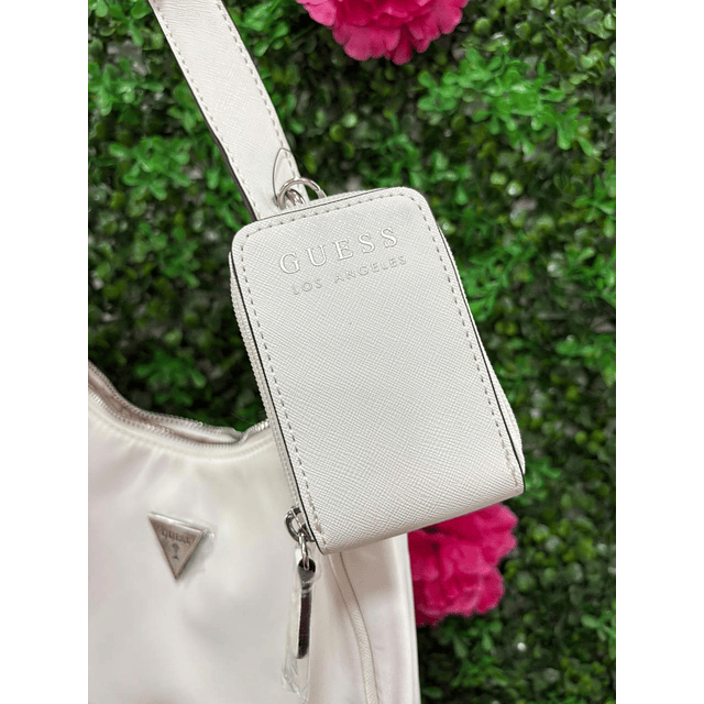 CARTERA GUESS LUNA BLANCA CON MONEDERO