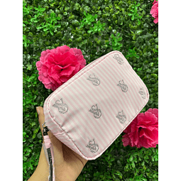 COSMETIQUERO VS ROSADO LOGO CON BRILLOS