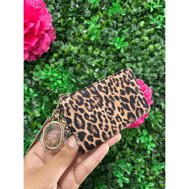 TARJETERO VS LEOPARDO BROCHE NUEVA COLECCIÓN