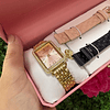 SET RELOJ JUICY COUTURE DORADO CON 2 CORREAS