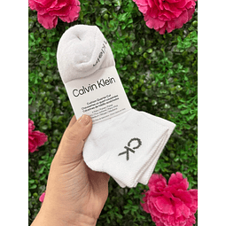 CALCETINES CK NIÑOS BLANCOS