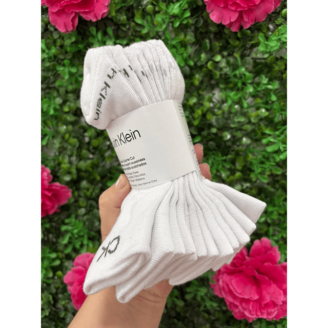 CALCETINES CK NIÑOS BLANCOS