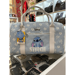 BOLSO DISNEY STITCH DE TELA CELESTE CLARO