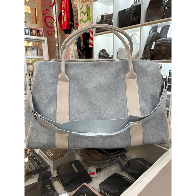 BOLSO DISNEY STITCH DE TELA CELESTE CLARO