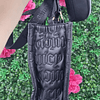 TOTE JUICY MEDIANO NEGRO LOGO JC Y CORAZONES