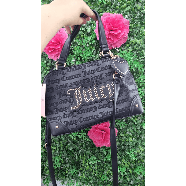 CARTERA JUICY NEGRA DETALLE CORAZON