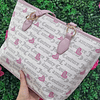 TOTE JUICY BLANCO CON CORAZONES ROSADOS