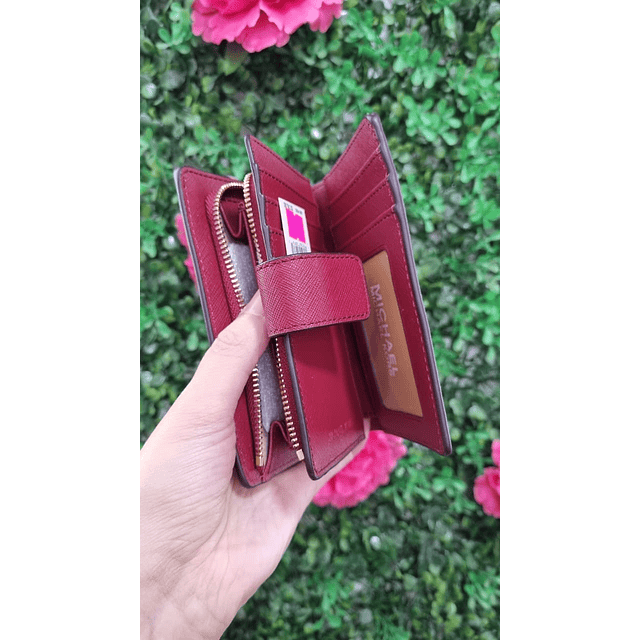 BILLETERA MK ROJA MEDIANA