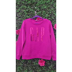 POLERON GAP FUCSIA CUELLO REDONDO TALLA XS