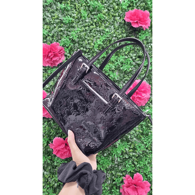 CROSSBODY MK NEGRO BRILLANTE