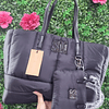 BOLSO ACOLCHADO NEGRO STEVE MADDEN+MONEDERO