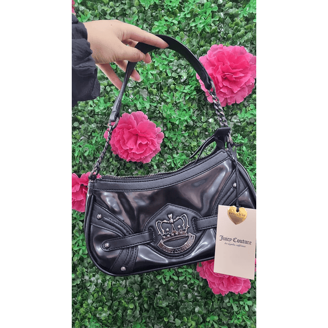 CARTERA DE HOMBRO JUICY NEGRA CORONA