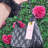 CARTERA LUNA JUICY NEGRA DOBLE CORREA