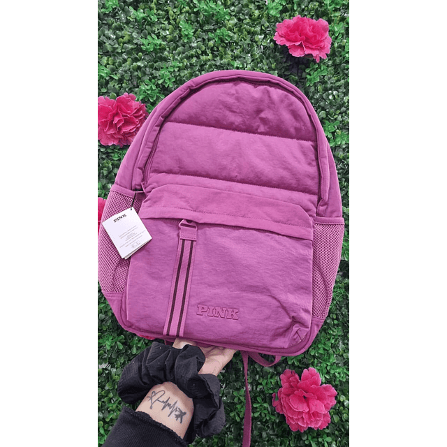 MOCHILA PINK ROSADA ACOLCHADA