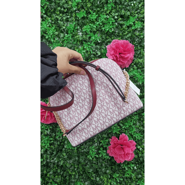 CROSSBODY MK CORREA ROJA OVALADO