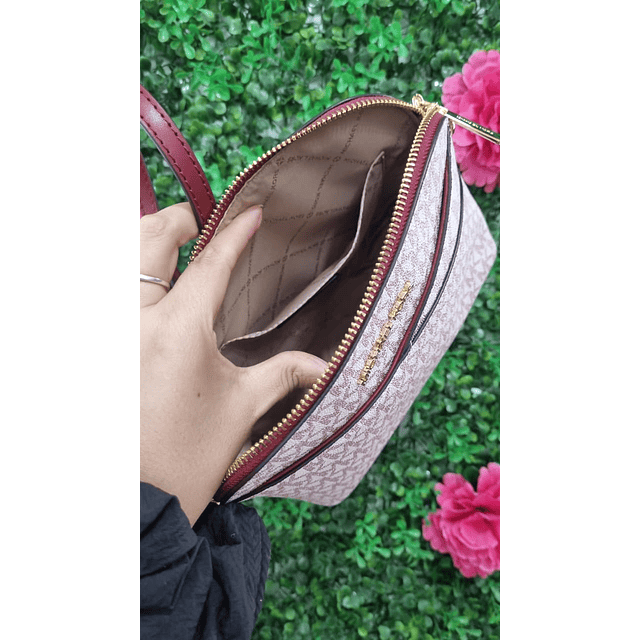 CROSSBODY MK CORREA ROJA OVALADO