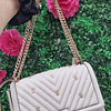 CROSSBODY VS MEDIANO BEIGE CON TAPA