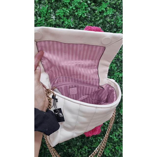 CROSSBODY VS BLANCO CON TAPA, PUNTITOS