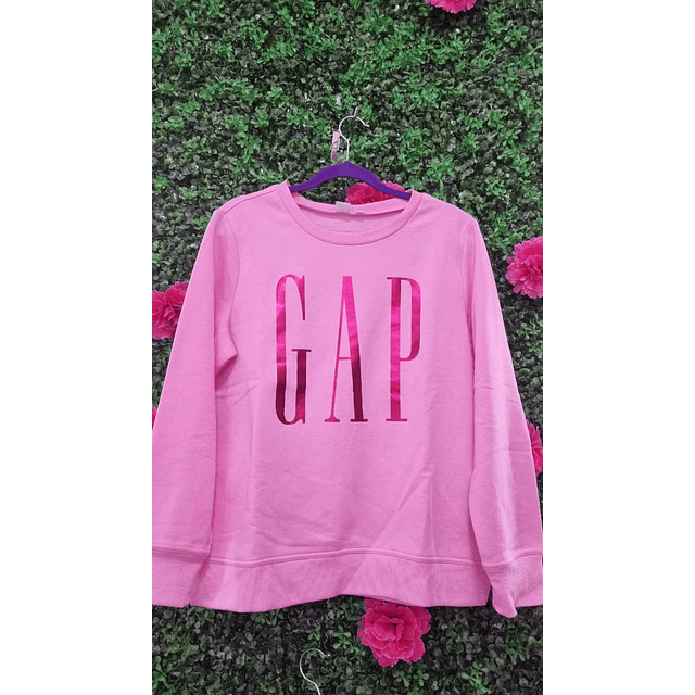 CONJUNTO POLERON+PANTALON GAP ROSA TALLA M