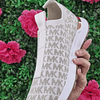 ZAPATILLAS MK BLANCA CON MK DORADOR NRO8