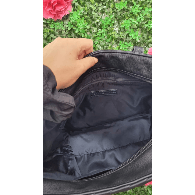 TOTE TOMMY HILFIGER NEGRO LOGO TH