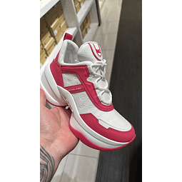 ZAPATILLA OLYMPIA MK BLANCA/FUCSIA NRO37