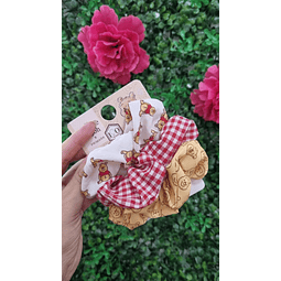 SCRUNCHIES X3 WINNIE THE POOH