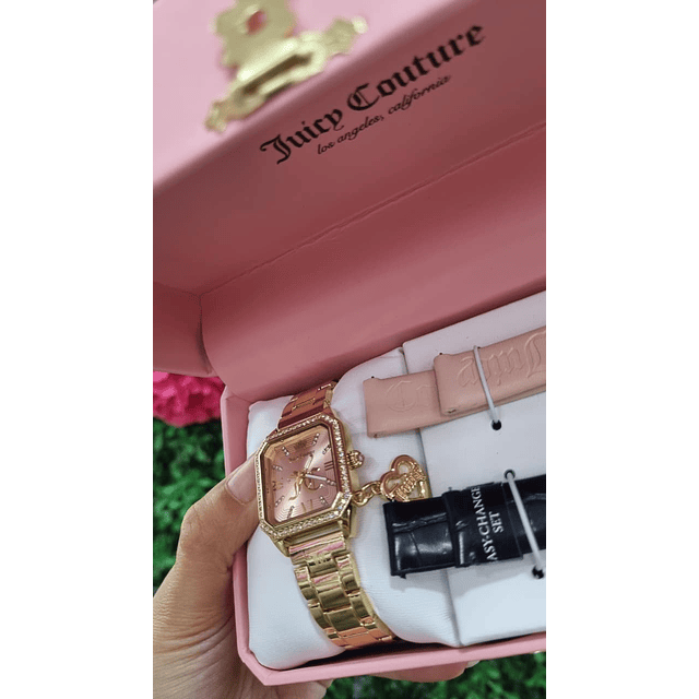 RELOJ JUICY DORADA DOBLE CORREA