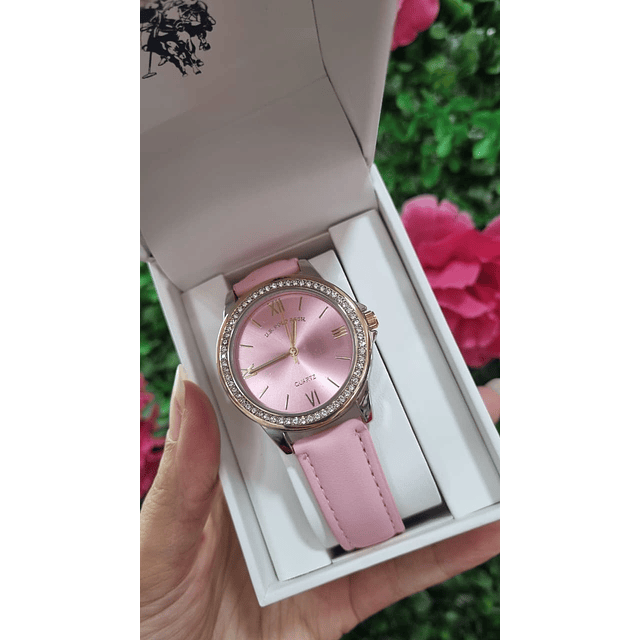 RELOJ U.S. POLO ASSN MUJER - CORREA ROSADA