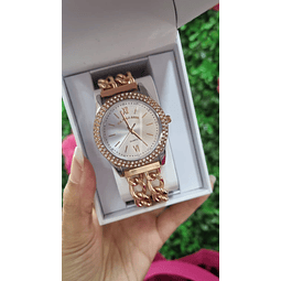 RELOJ U.S. POLO ASSN MUJER - CORREA FORMATO CADENA ROSE GOLD