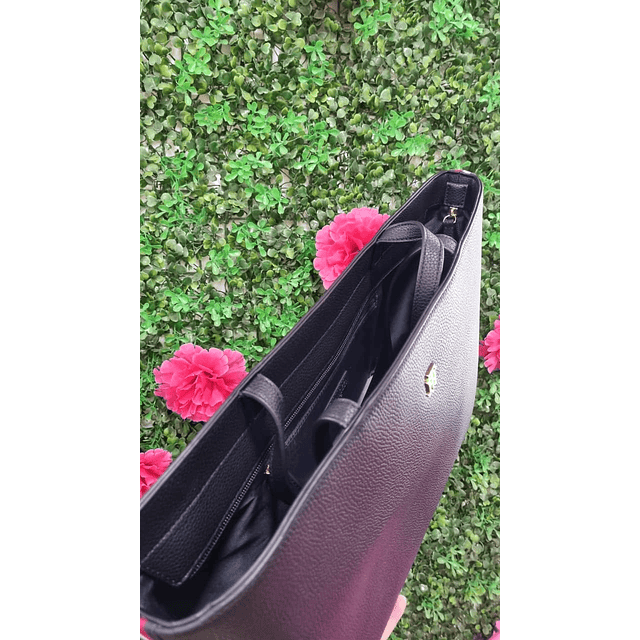 TOTE TOMMY LINEAS BLANCO-ROJO A UN COSTADO